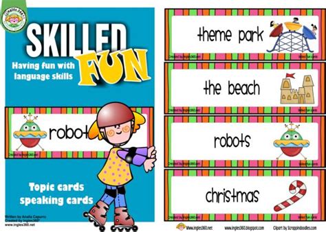 Free topic cards - Classroom Freebies