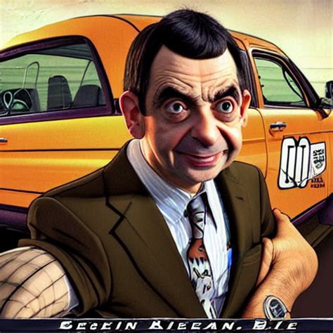 Krea Ai Mr Bean In Gta V Cover Art By Stephen Bliss Box