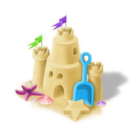 Castelo De Areia Espada Azul Png Transparente Stickpng