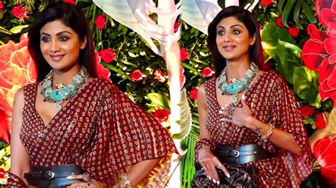 Shilpa Shetty Flaunts Her Most Expensive Necklace At Ramesh Taurani Diwali Party 2022 Youtube