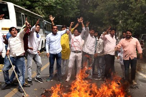 Free Photo Indian Youth Congress Protests Against Disputed Statement