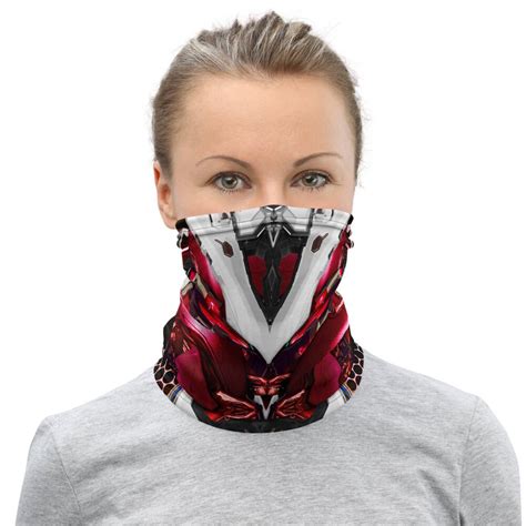 Futuristic Sci Fi Armor Face Mask Cyberpunk Neck Gaiter Future Etsy