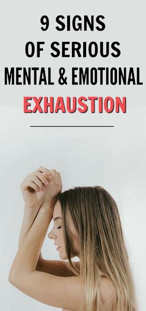 Warning Signs You Are Mentally And Emotionally Exhausted Healthy