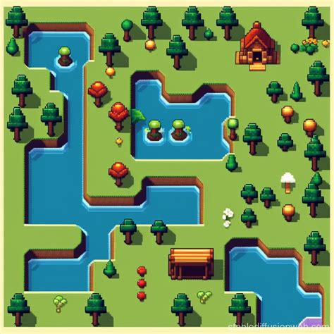 Pixel Art Game 2d Platform Tile Map Stable Diffusion Online