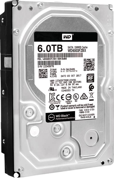 WD6003FZBX: 6-TB WD Black hard disk - desktop at reichelt elektronik