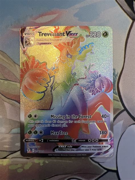 Trevenant Vmax Rainbow Secret Rare Evolving Skies Values Mavin