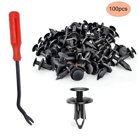 Clips De Pl Stico Negro Para Guardabarros Remaches De Carrocer A Clip