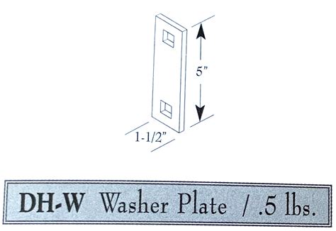 Dock Washer Plate Dh W Galvanized Dock Hardware