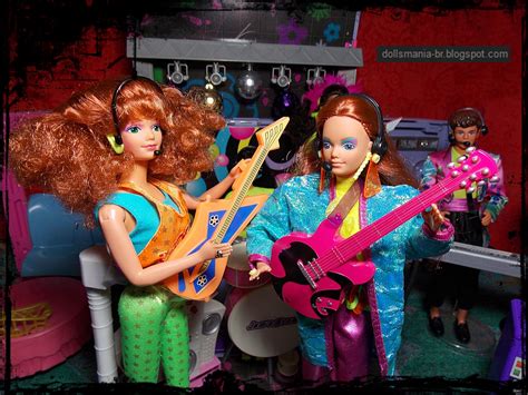 Dolls Barbie And The Rockers Real Dancing Action Hot Rockin Fun Diva Dee Dee Dana Ken Derek
