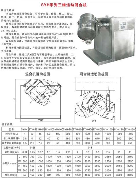 三维运动混合机 南京研正微波设备厂