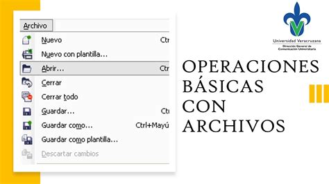 OPERACIONES BÁSICAS CON ARCHIVOS YouTube