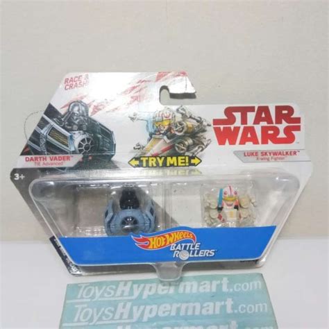 Promo Hot Wheels Star Wars Battle Rollers Darth Vader Luke Skywalker Pack Diskon Di Seller