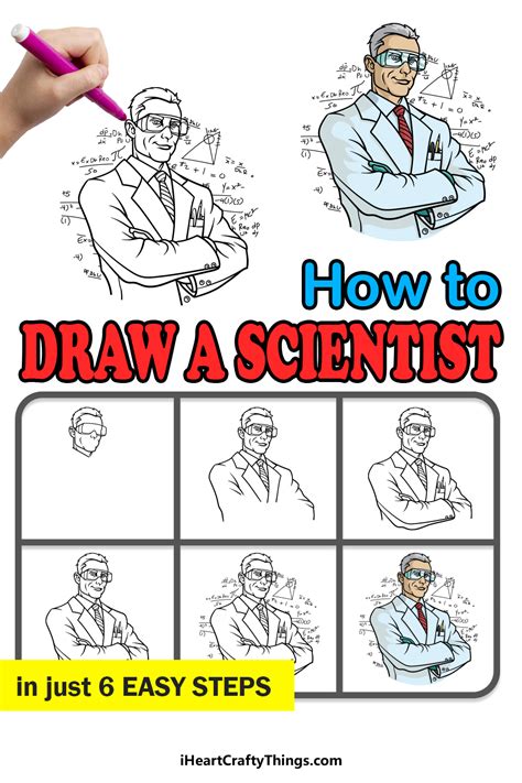 how to draw a scientist step by step - Joleen Avalos