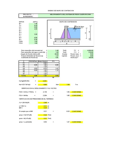 Pdf Dise O De Muros De Contencion Mario Xls Pdfslide Tips