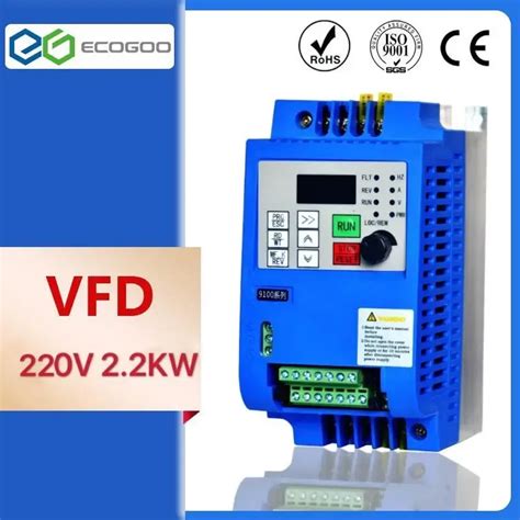 0 75kw 1 5kw 2 2kw 220v Vfd Variable Frequency Drive 400hz Single Phase Input And 3