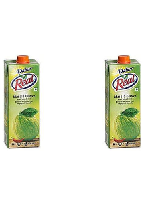 Pack Of 2 Dabur Real Masala Guava Juice 1 Ltr 33 8 Fl Oz