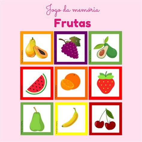 Jogo Da Mem Ria Frutas Carine E Camila Hotmart