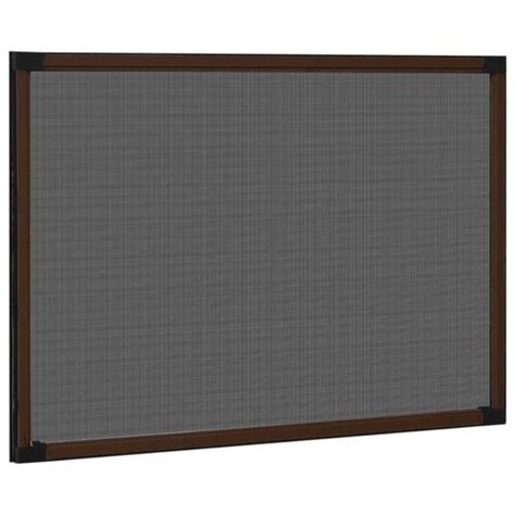 Moustiquaire extensible pour fenêtres Marron 75 143 x50 cm YIN