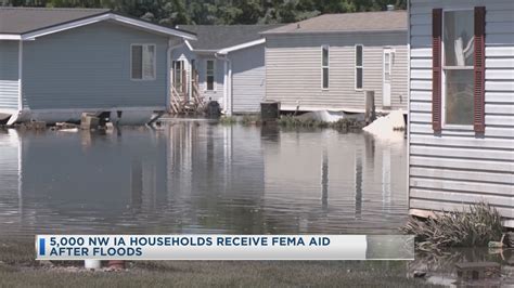 5000 Nw Ia Household Receive Fema Aid After Floods