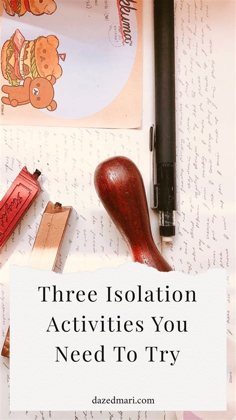 Three Self-Isolation Activities You Need To Try | Dazed Mari