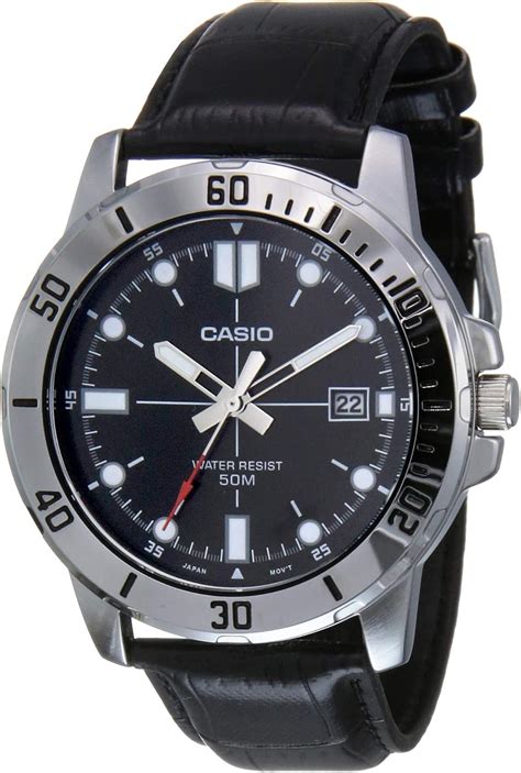 Casio MTP-VD01L-1EV Men's Enticer Stainless Steel Black Dial Casual ...