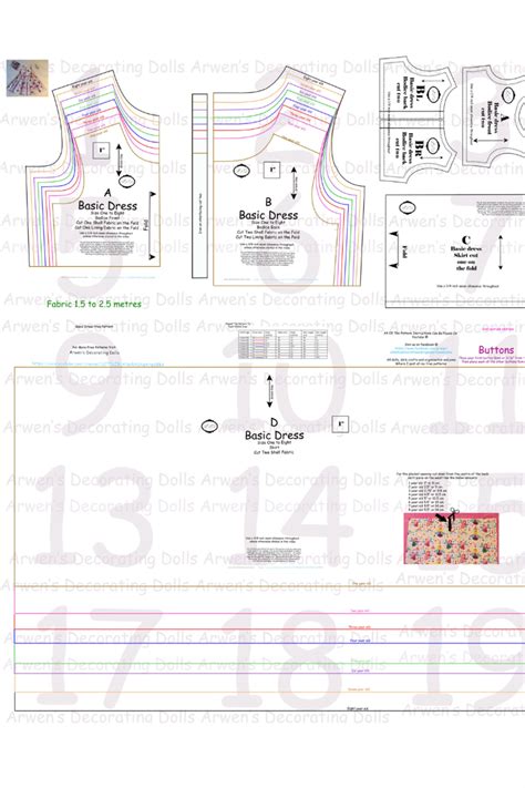 Best 13 Free PDF fairy dress sewing pattern for children and dolls