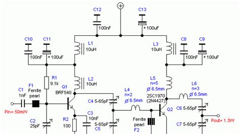 Fm Rf Amplifier Circuit Diagram - Circuit Diagram