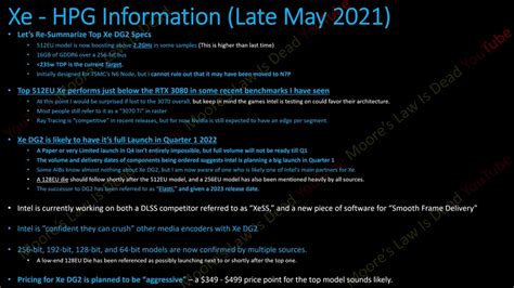 Intel Gaming GPU 'Xe DG2 Series': Release Date, Specs & Price Rumors