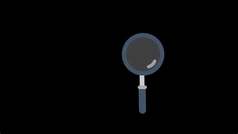 Search Icon Magnifying Glass Animation Loop Motion Graphics Video