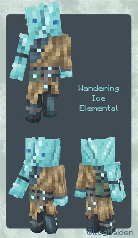 Wandering Ice Elemental Minecraft Skin