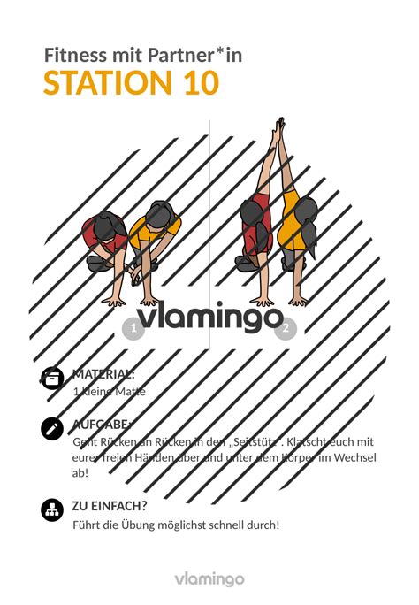 30 Fitnessübungen für ein Partner-Workout im Sportunterricht