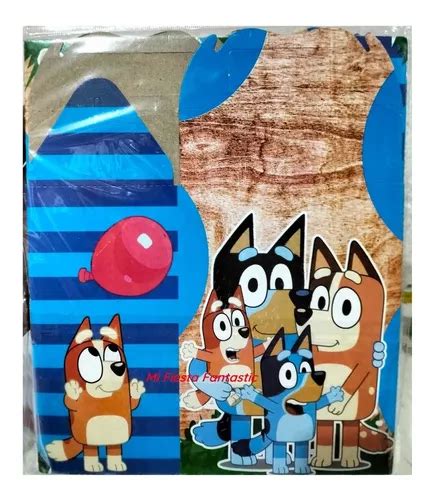 Perro Bluey Bingo Bandit Set Dulceros Cajitas Bolo Feliz En Venta En