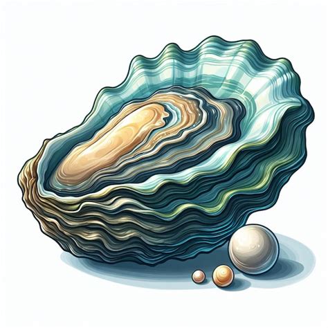 Premium Vector Oyster Vector Cartoon Illustration