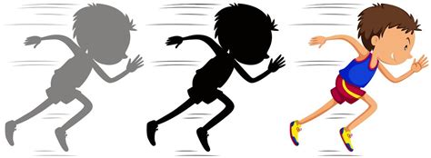 Kids Running Silhouette Vector Art, Icons, and Graphics for Free Download