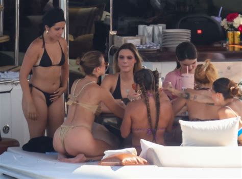 Camila Cabello In A Black Bikini With Friends On A Yacht In Miami Hawtcelebs