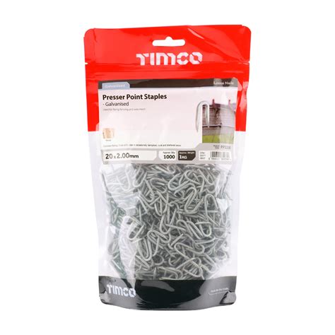 Timco Presser Point Staples Galvanised