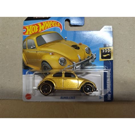 BUMBLEBEE VW BEETLE GOLD TRANSFORMERS 9 10 SCREEN TIME 1 64 HOT WHEELS BCN STOCK CARS