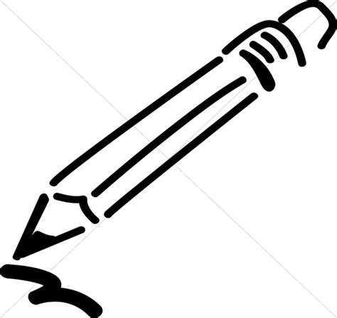 Download High Quality Pencil Clipart Black And White Writing