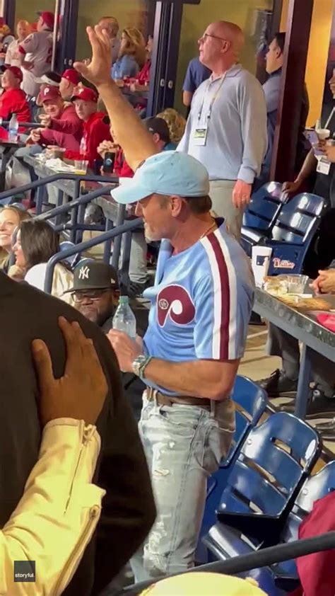 Country Star Tim McGraw Celebrates Phillies At World Series Video