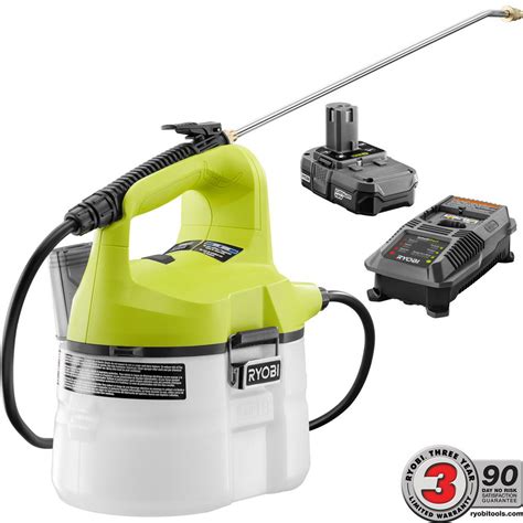 RYOBI ONE 18 Volt Lithium Ion Cordless Chemical Sprayer 1 3 Ah