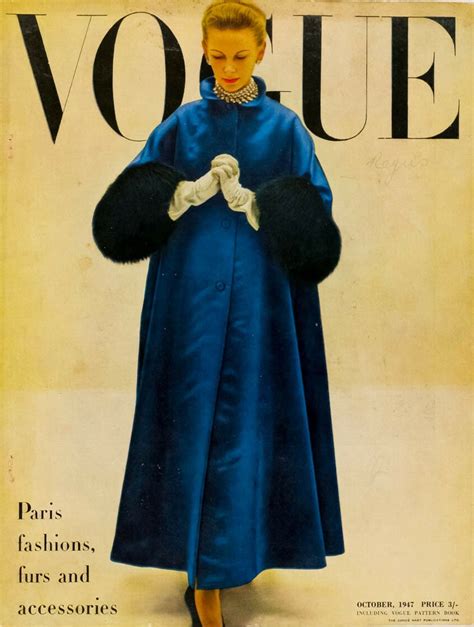 234 October 1947 1159 British Vogue Covers History Of Fashion