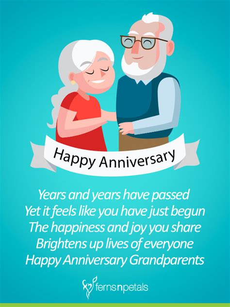 Wedding Anniversary Wishes Quotes For Grandparents Ferns N Petals