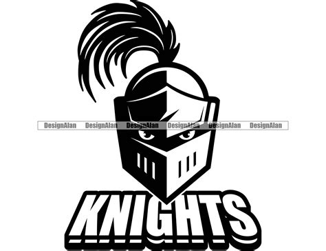 Knight School Mascot Sports Team Fantasy League Cartoon Warrior Soldier ...