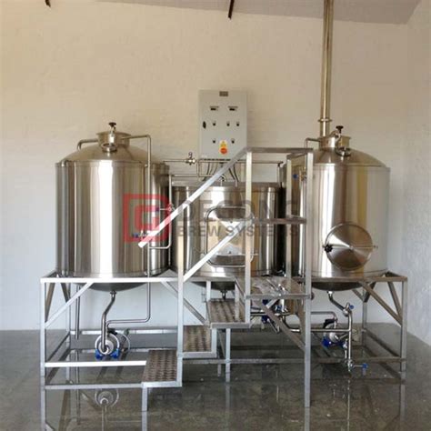 Turnkey 5HL Microbrewery Equipment 500L Brewpub Craft Brewing System