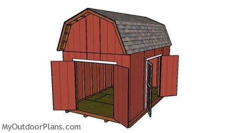 10x16 Barn Shed with Loft Plans | MyOutdoorPlans