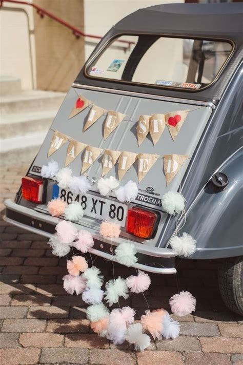 D Coration Voiture Mariage Just Married Jolies Fa Ons De D Corer