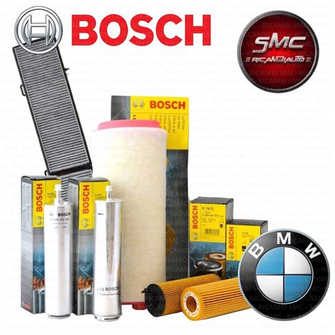 Kit Tagliando 4 Filtri Bosch Ktb025 Per Bmw Ricambi Auto SMC