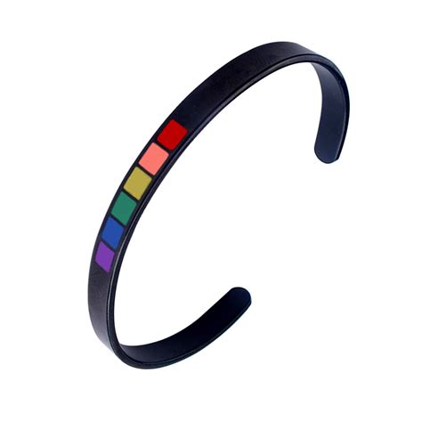 65Mm Liefde Regenboog Gay Pride Open Bangle Armban Vicedeal