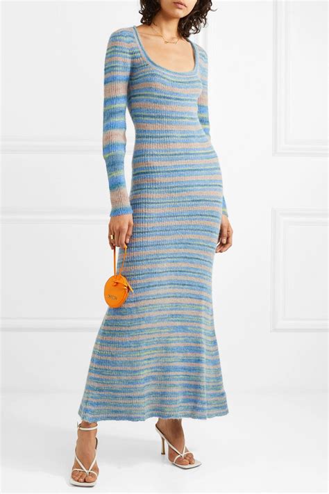 Jacquemus Perou Striped Knitted Maxi Dress