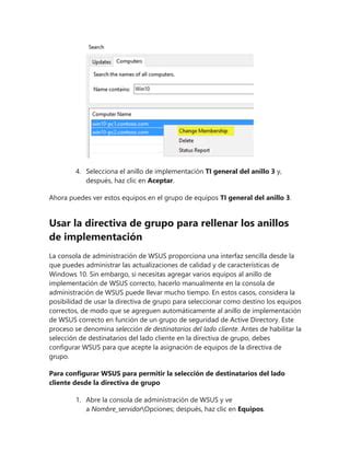 Implementar Windows De Cliente Con Windows Server Update Services Pdf
